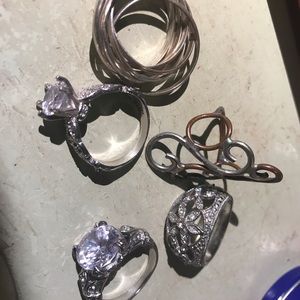 Costume Jewelry Rings all size 9.